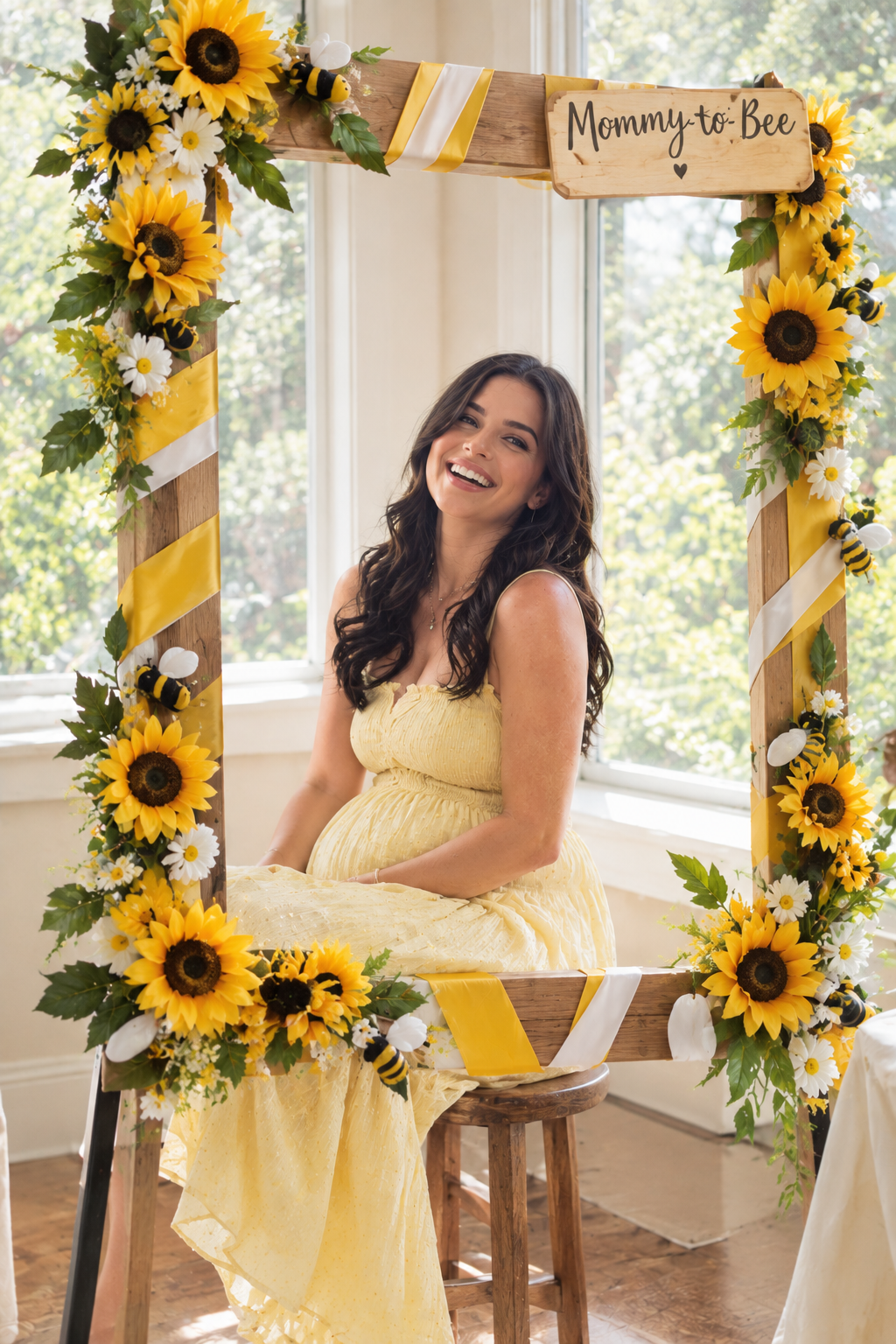 Sunflower and Bee Frame Photo Booth